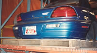 Front or Rear End Parts Pallet with a Automobile Rear End 